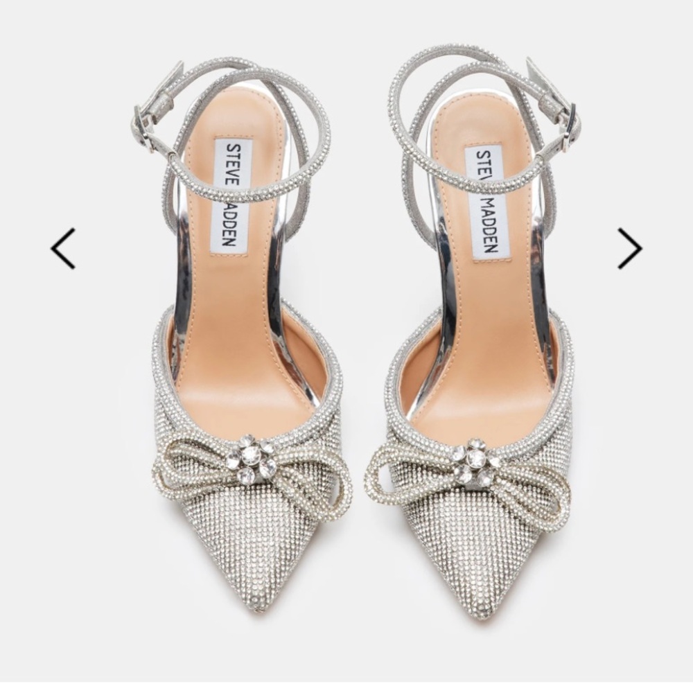 Steve Madden Viable Rhinestone Heels in US size 7- never worn!